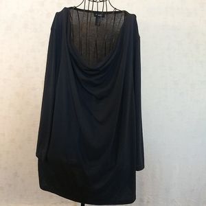 4X Rogue Collection. Navy Blue Cowl neck